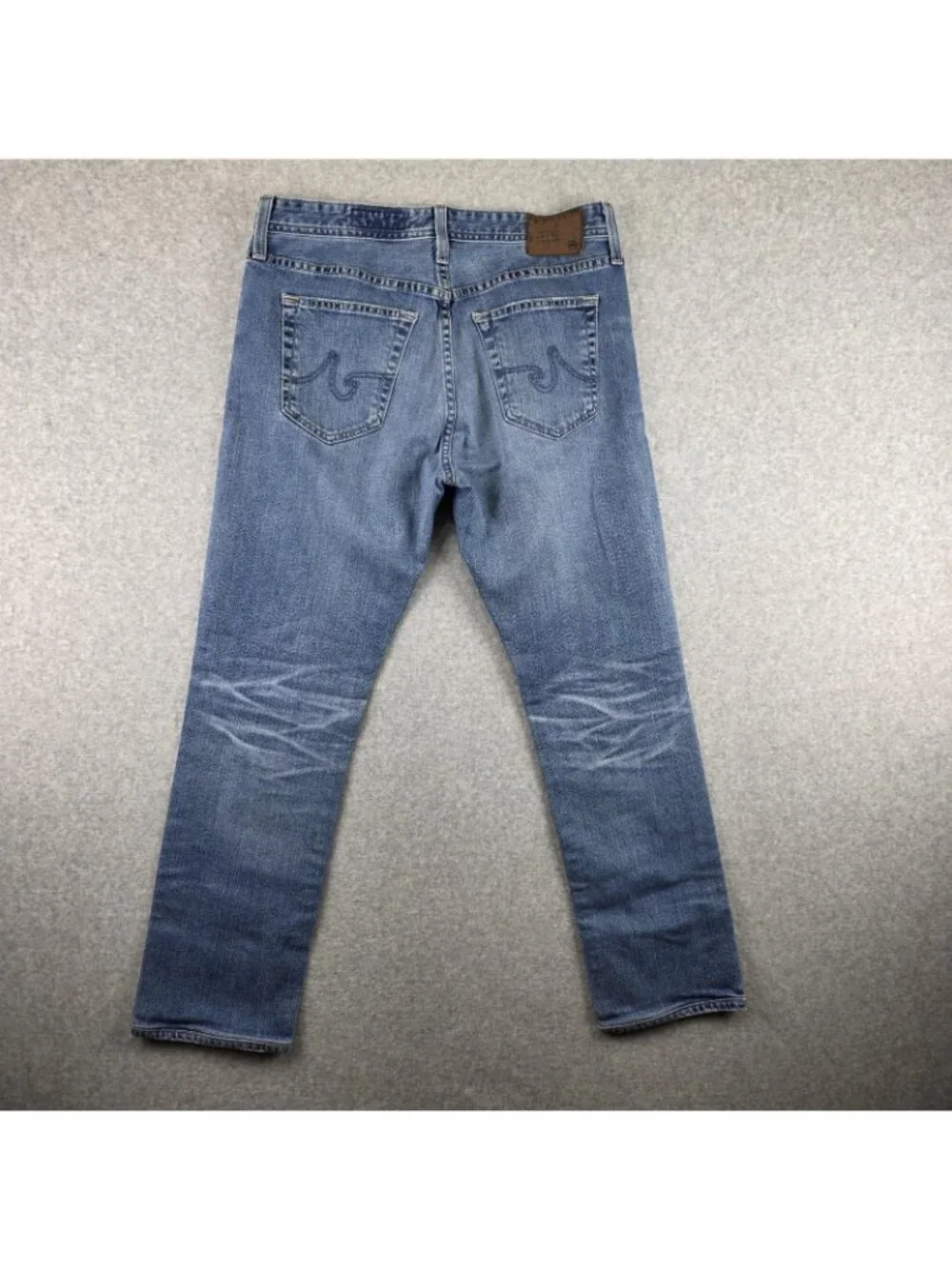 AG Adriano Goldschmied Everett Jeans Mens 32x29 Slim Straight Light Wash Denim